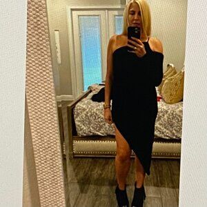 LOVERS AND FRIENDS PALMER BLACK COCKTAIL DRESS M EX COND